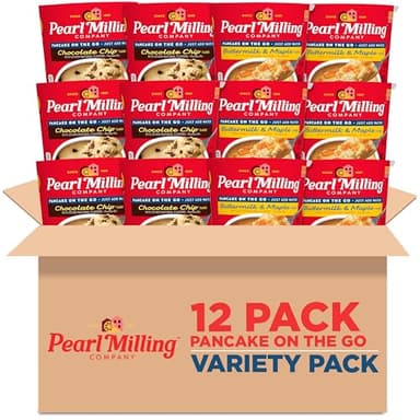 Pearl Milling Company Pancake Cups, 2 Flavor Variety, 2.11 Oz, Pack of 12 - Image 1