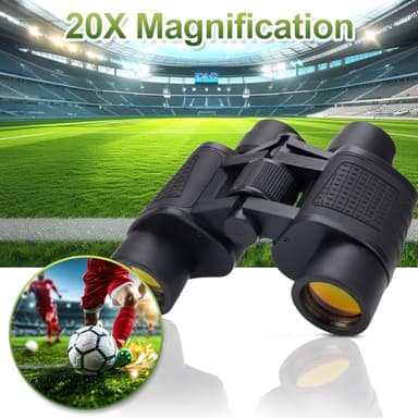 Adults Binoculars for Hunting Waterproof HD Binocular Professional with Low Light Night Vision High Powered Mini Binoculares for Bird Watching Hunting Concert Theater Camping (90 * 90) - Image 3