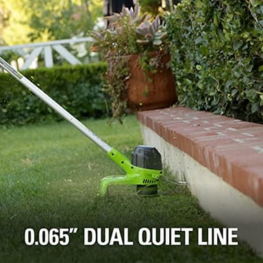 Greenworks 40V 12" Cordless String Trimmer, 2.0Ah Battery and Charger Included - Image 5