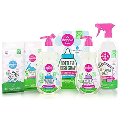 Dapple Baby Breast Pump Wipes, Powered by Plants, Hypoallergenic, Removes Milk Residue, No Rinse, Fragrance Free, 25 Count (Pack of 3) - Image 9