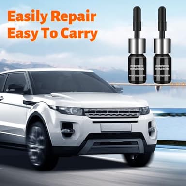 LOMEEN Windshield Repair Kit, 2 Pack Windshield Crack Repair kit with Enhanced Injection Head, Windscreen Chip Repair Kit to Repair Scratches, Cracks, and Star-Shaped Crack - Image 6