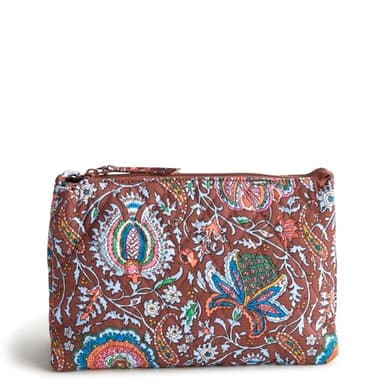 Vera Bradley Women's Premium Cotton Foxbury Crossbody Bag, Marrakesh Cinnamon, One Size - Image 4