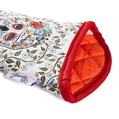 Fiesta Skull & Vine Oven Mitt & Pot Holder, Multi, 2 Piece - Image 3