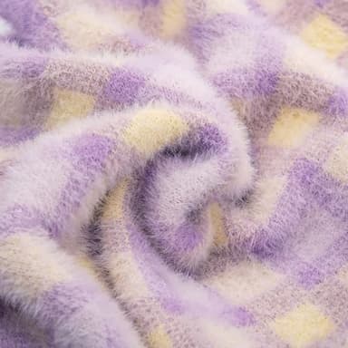 Algudbilt Dog Sweater - Winter Clothes for Small Dogs & Cats XXS XS, Knitwear Jacket, Stretchy Coats for Dogs Boy & Girl, Warm Deluxe Puppy Costume Outfit Pet Apparel (Violet, X-Small) - Image 5