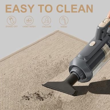 LEKEEPGO Door Mat 17"x29", Non Slip Door Mat Indoor Entrance, Rubber Backing Indoor Door mat Washable Absorbent Low-Profile Doormat Front Entryway Entry Resist Dirt Inside Door Mats, Khaki - Image 7