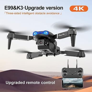 2025 Foldable Drone with 1080P Dual Camera for Adults, RC Quadcopter WiFi FPV Live Video, Altitude Hold, Beginner One Key Take Off/Land -E99 - Image 2