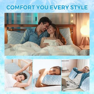 Bafode Body Pillow for Women, Cooling Body Pillow for Adults, Memory Foam Pillows for Side Sleeper, Adjustable Large Body with Pillow Pillowcase, Firm Bed Pillow (White, 20x54) - Image 5