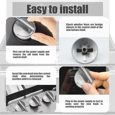 Fioqe 5Pcs 7733P410-60 Gas cooktop Control knob,Durable, Perfect fit for Jenn-Air, Maytag, KitchenAid Gas cooktops, can Replace for 74007733, AP5668987, PS2375871, AP6011505 - Image 4