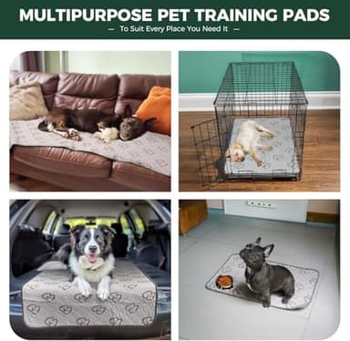 FXW Washable Pee Pads for Dogs, Puppy Pads with Super Absorbent, Specifically Designed for FXW Rollick/Homeplus 24inch 6 Panels Dog Playpen, 31" Hexagon, Khaki, 1 Pack - Image 7