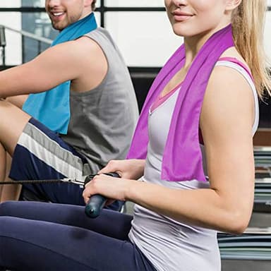Sukeen 4 Pack Cooling Towel (40"x12"), Soft Breathable Chilly Microfiber Towel for Yoga, Sport, Running, Gym, Workout & More Activities - Image 2