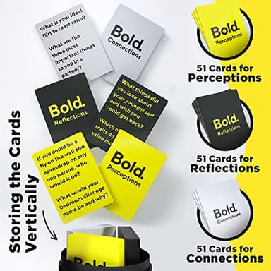 Bold - 300 Conversation and Question Cards for Adults - Perfect for: Bridal Shower Gifts, Couple Gifts, Date Night, Couples Games, Date Night Ideas, Anniversary, Couples Gifts, Wedding Gift for Couple - Image 3