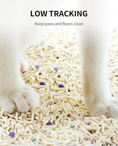 PETKIT Upgraded Clump+ Tofu Mixed Cat Litter, Water Flushable,Ultra Absorbent and Fast Drying, 100% Natural Ingredients Clumping Litter, Dust-Free Low Tracking Bentonite Litter (5.2lb×3bags) - Image 5