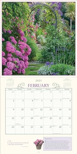 Secret Garden Wall Calendar 2025 - Image 3