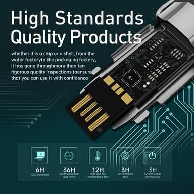 MOVE SPEED 2TB Solid State Flash Drive 550MB/s High Speed Type C + USB 3.2 Drive Dual Port, Thumb Drive Compatible with iPhone 15, 16 Series/Android Phone/MacBook/Audio/Smart TV - Image 5