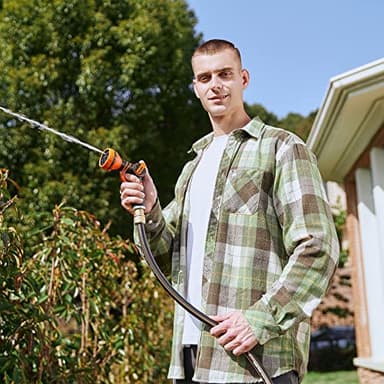 Giraffe Hybrid Garden Hose 5/8" x 75ft, Custom Length, NO Kink, Flexible, Leakproof Hose with Male to Female Fittings, 600 Burst PSI - Image 7