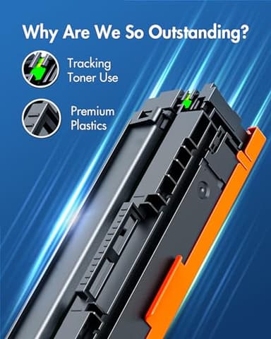 414A Black Toner Cartridge (With Chip) - 2 Pack Compatible Replacement for HP 414A Black Toner Cartridge 414X Works with HP Color Laserjet Pro MFP M479fdw M454dw M454dn M455dn M479fdn Printer | W2020A - Image 9