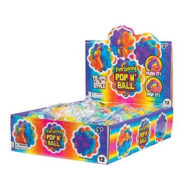 Raymond Geddes Everlasting Pop N Ball Stress Ball Fidget Toy Set (Pack of 12), Multi (72035) - Image 4