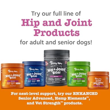 Zesty Paws Hip and Joint for Dogs, Glucosamine for Dogs Hip and Joint Supplement with Chondroitin, MSM, Vitamins C & E - Bacon, 90 Count - Image 6