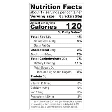 Triscuit Original Whole Grain Wheat Crackers, Vegan Crackers, Healthy Snacks, Lunch Snacks, Party Size, 17 oz - Image 2