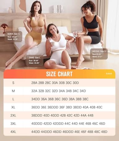 BESTENA 6 Pack Sports Bras for Women, Seamless Comfortable Workout Sleep Bra with Removable Pads - Image 6