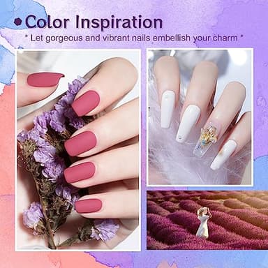 JODSONE 36 Pieces Gel Nail Polish Set U V Light Nail Drill Beginner Set Glossy Surface Easy To Apply Matte Texture All-In-One Manicure Kit - Image 6