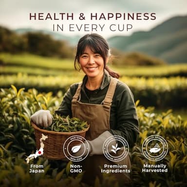Gya Tea Co Matcha Green Tea Bags (20 Bags) - High Caffeine Smooth Tea with Fresh & Silky for Morning Refresh & Digestive Health - Image 5