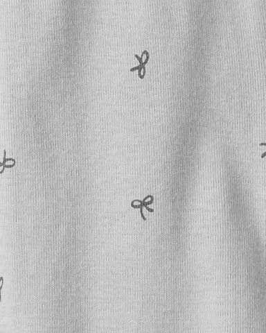 little planet by carter's Baby Sleep and Play made with Organic Cotton, Bow, 3M - Image 3