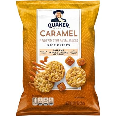 Quaker Rice Crisps, Gluten Free, Caramel, 0.91 Oz, 30 Count - Image 4