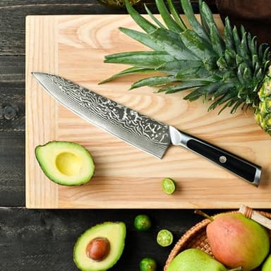 Sunnecko 8 Inch Chef Knife Professional, Sharp Kitchen Knife Damascus Chefs Knife Vg10 High Carbon Stainless Steel - Image 6