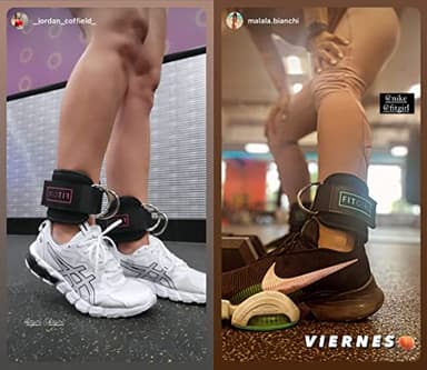 FITGIRL - Ankle Strap (Single) for Cable Machines and Resistance Bands, Work Out Cuff Attachment for Home & Gym, Glute Workouts - Kickbacks, Leg Extensions, Hip Abductors, Women Only (Mint, Single) - Image 5