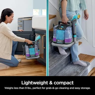 Shark PX250 StainStriker HairPro Portable Carpet, Upholstery & Area Rug Cleaner with Pet Stain & Hair Tools, Self-Cleaning, Perfect for Pets & Car Interiors, 3 Cleaning Tools & Pet Solution (Renewed) - Image 9