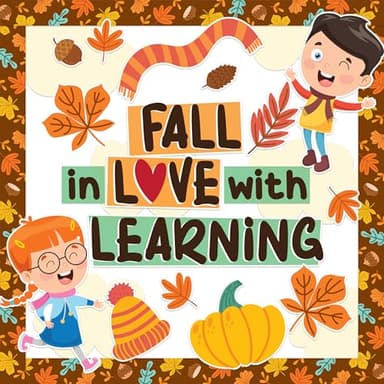 Decorably 63 Pcs Cutouts Fall Bulletin Board Decorations Set with Borders, Fall School Bulletin Board Decorations Set - School, Homeschool - Image 1