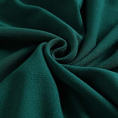 YATHON Women's Vintage Floral Flared A-Line Swing Casual Party Dresses with Pockets (S, YT018-Dark Green Solid) - Image 3