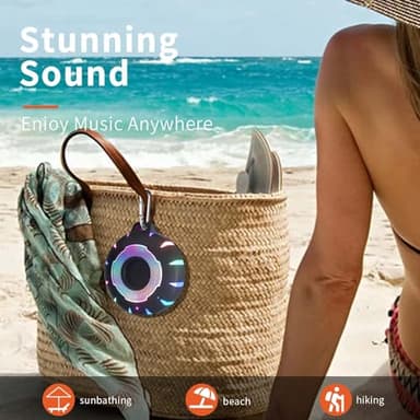HEYSONG Waterproof Shower Bluetooth Speaker, Durable & Portable with Clear Sound, Ideal for Shower, Pool, Beach & Kayaking – Great Gift for All Ages - Image 6