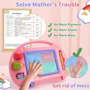 BABLOCVID Toddler Toys,Toys for 1-2 Year Old Girls,Magnetic Drawing Doodle Board for Kids Toy,Educational Learning Baby Toy for 18 Months 1 2 3 Year Old Girl Boy Birthday Easter Gifts,Arts and Crafts - Image 2