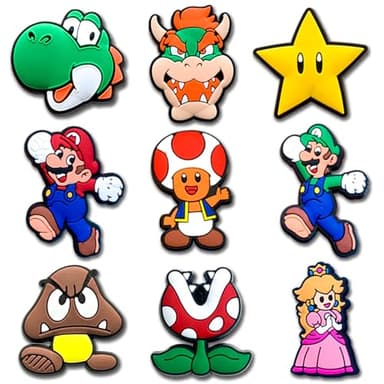 Cute Shoe Charms for Croc, Shoe Decoration for Shoes Bracelet Wristband Clog Sandals Birthday Party Favors (Red) - Image 1