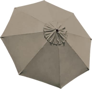 EliteShade USA 9FT Patio Umbrella Replacement Covers 8 Ribs Market Umbrella Canopy Cover (CANOPY ONLY) (Khaki - Image 2