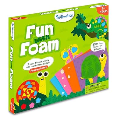Skillmatics Foam Sticker Art Activity - Animals, Mess-Free Fun for Kids, 800+ 3D Foam Stickers, DIY Felt Craft Kits, Gifts for Boys & Girls Ages 3, 4, 5, 6, 7 - Image 7