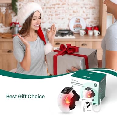 Snailax Cordless Knee Massager with Heat, Heating Pad for Knee Pain, 3 Vibration Modes & 3 Heating Levels, Gifts for Men, Women, Heated Knee Brace Wrap - Image 8