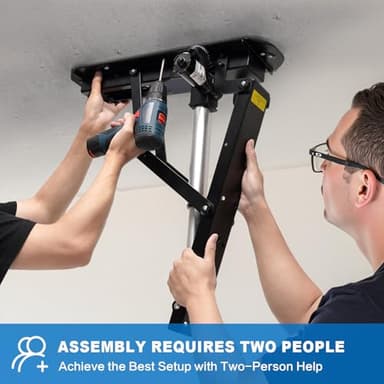 TOPSKY Electric Adjustable Ceiling TV Mount with Remote, Motorized Flip Down Fits for Flat and Pitched Roof and 32 to 70 Inch Flat and Curved Screen TVs (Black) - Image 3