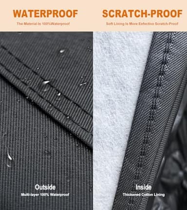 Sunwhale Car Cover Waterproof All Weather for Automobiles Winter Snowproof Rain UV Protection Heavy Duty Outdoor Sedan Car Cover & Car Snow Cover Universal Fit for Sedan Length Up to 194’’ - Image 8