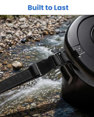 Buckle & Strap Kit - 6 Yards 1 Inch Wide Polyester Webbing Stronger Than Nylon, 6 Plastic Quick Release Buckles & 12 Triglide Clips, Adjustable Extender Straps for Backpack, Dog Collar, Fanny Pack - Image 2