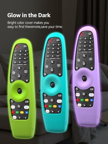 (Glow-Green) Case for LG AN-MR20GA / AN-MR19BA / AN-MR18BA / AN-MR650A / AN-MR600 Remote Control [Anti-Lost] Anti Slip LG Magic Remote AKB75855501 Cover Skin Sleeve Protector - Image 4