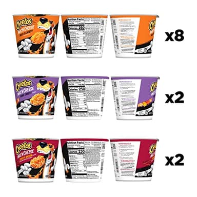 Cheetos Mac & Cheese Cups, 3 Flavor Variety Pack, (Pack of 12) - Image 3