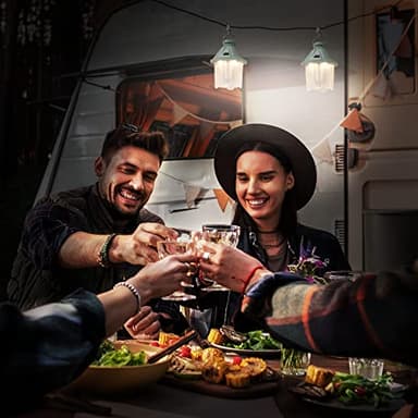 EverBrite 450LM Camping Lantern, USB C Rechargeable Camping Lantern with Magnetic Top&Hanging Hook, 5 Lighting Modes, for Christmas Decorations, Camping, Barbecue, Hiking and Reading, Pack of 2 - Image 6