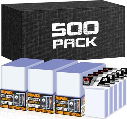 1000 PCS TopLoaders Card Sleeves for Trading Card, 3" x 4" Hard Plastic Baseball Card Protectors Card Holder Fit for MTG, TCG, Stardard Cards Sports Cards - Image 1