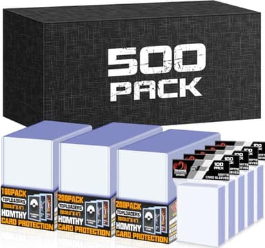 1000 PCS TopLoaders Card Sleeves for Trading Card, 3" x 4" Hard Plastic Baseball Card Protectors Card Holder Fit for MTG, TCG, Stardard Cards Sports Cards - Image 1