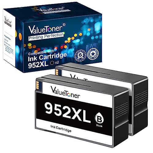 Valuetoner Remanufactured Ink Cartridges Replacement for HP 952XL Black 952 XL Ink Cartridges Combo Pack High Yield for OfficeJet Pro 8710 8720 7740 8210 8715 8740 7720 8702 Printer (2-Black) - Image 1