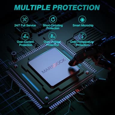 65W Charger Compatible with Microsoft Surface Pro 11, 10, 9, 8, 7+, 7, 6, 5, 4, 3, X, Power Adapter for Windows Surface Laptop 7/6/5/4/3/2/1, Go Tablet, Book 3/2/1, Support 44W, 36W, LED, 10FT - Image 5