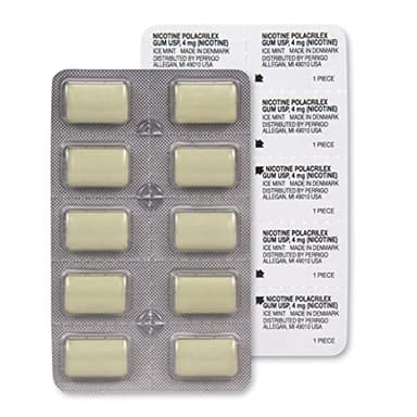 Amazon Basic Care Coated Nicotine Polacrilex Gum 4 mg, Ice Mint Flavor, Stop Smoking Aid, 160 Count - Image 9